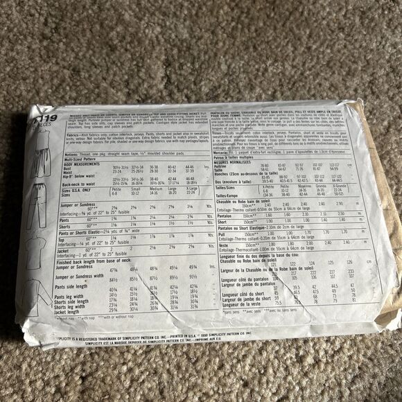 Lot Of 3 Vintage Sewing Patterns Women's Girls 80s 90s 2000s Y2K Simplicity - Picture 5 of 7